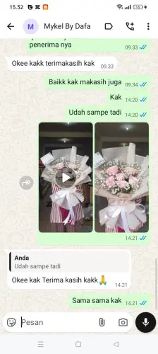 Testimonial Buket Bunga cipeujeuh