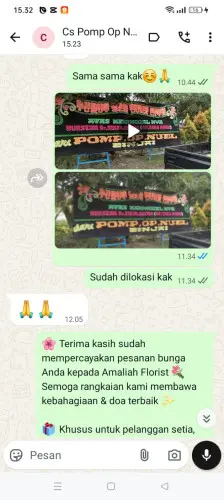 Testimonial Papan Bunga cipeujeuh